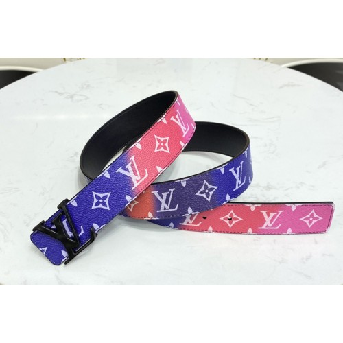 Louis Vuitton MP313V Shape 40mm reversible belt in Multicolor Monogram canvas Louis Vuitton MP313V Shape 40mm reversible belt in Multicolor Monogram canvas