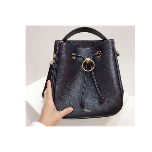 Mulberry Hampstead Small Medium Classic Grain Leather Bags Navy Blue