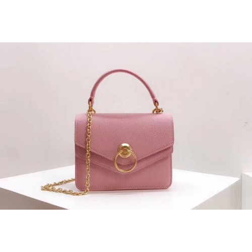 Mulberry Small Harlow Satchel Bags Small Classic Grain Leather Pink