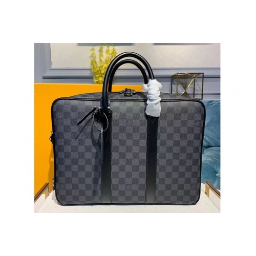 Louis Vuitton N40007 Briefcase Bags Damier Graphite Canvas