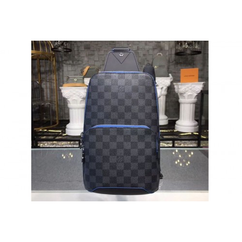Louis Vuitton N40008 Avenue Sling Bag in Damier Graphite Canvas