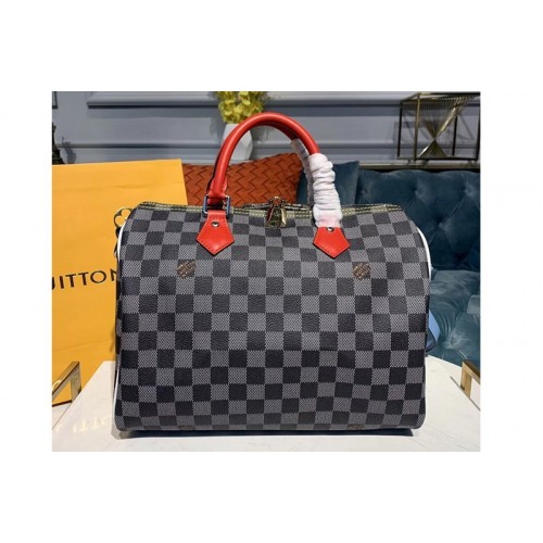 Louis Vuitton N40236 Speedy Bandouliere 30 bags Black-and-white Damier coated canvas Louis Vuitton N40236 Speedy Bandouliere 30 bags Black-and-white Damier coated canvas