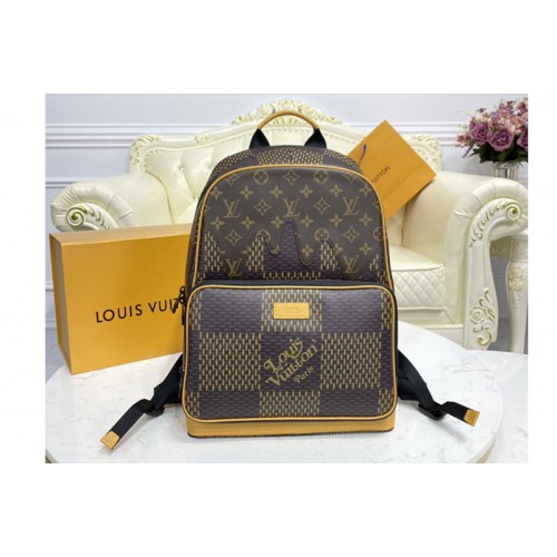 Louis Vuitton N40380 Campus Backpack in Giant Damier Ebene and Monogram coated canvas Louis Vuitton N40380 Campus Backpack in Giant Damier Ebene and Monogram coated canvas