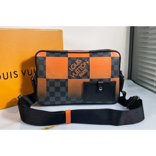 Louis Vuitton N40421 Alpha Messenger Bag in Orange Damier Graphite Giant coated canvas Louis Vuitton N40421 Alpha Messenger Bag in Orange Damier Graphite Giant coated canvas