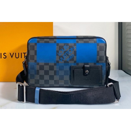 Louis Vuitton N40408 Alpha Messenger Bag in Blue Damier Graphite Giant coated canvas Louis Vuitton N40408 Alpha Messenger Bag in Blue Damier Graphite Giant coated canvas