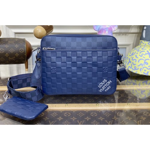 Louis Vuitton N40438 Trio Messenger bag in Damier Infini cowhide leather and Damier Graphite coated canvas Louis Vuitton N40438 Trio Messenger bag in Damier Infini cowhide leather and Damier Graphite coated canvas