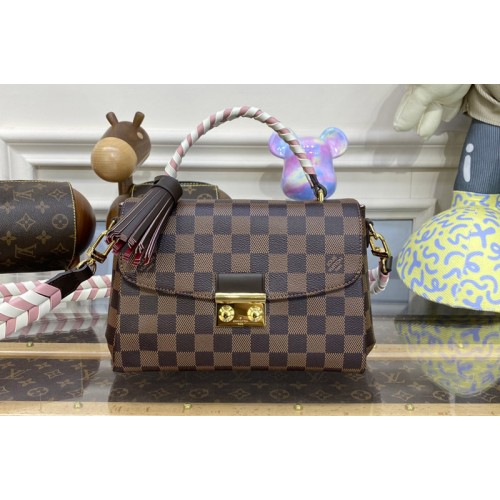 Louis Vuitton N40451 Braided Croisette Bag in Damier Ebene coated canvas