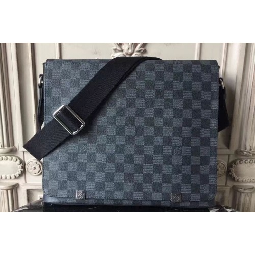 Louis Vuitton N41029 District MM Bag in Damier Graphite Canvas Louis Vuitton N41029 District MM Bag in Damier Graphite Canvas