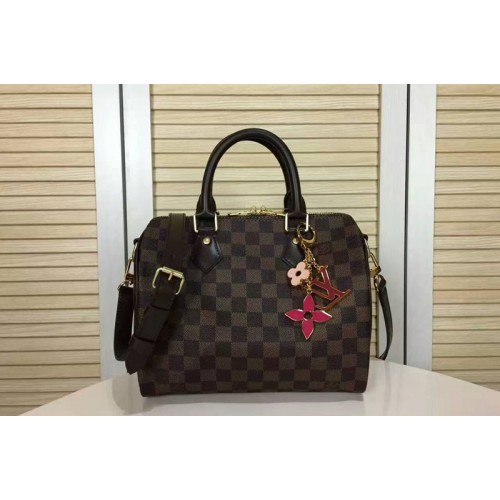 Louis Vuitton N41113 Speedy Bandouliere 25 Bag in Damier Ebene Canvas Louis Vuitton N41113 Speedy Bandouliere 25 Bag in Damier Ebene Canvas
