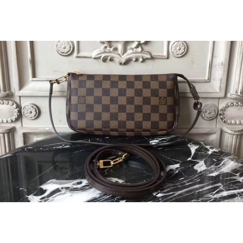 Louis Vuitton N41206 Pochette Accessoires in Damier Ebene Canvas