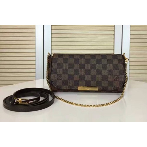 Louis Vuitton N41276 Favorite PM Bag in Damier Ebene Canvas