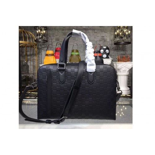 Louis Vuitton N41490 STUDIO BRIEFCASE Bag in Damier Infini cowhide leather Louis Vuitton N41490 STUDIO BRIEFCASE Bag in Damier Infini cowhide leather