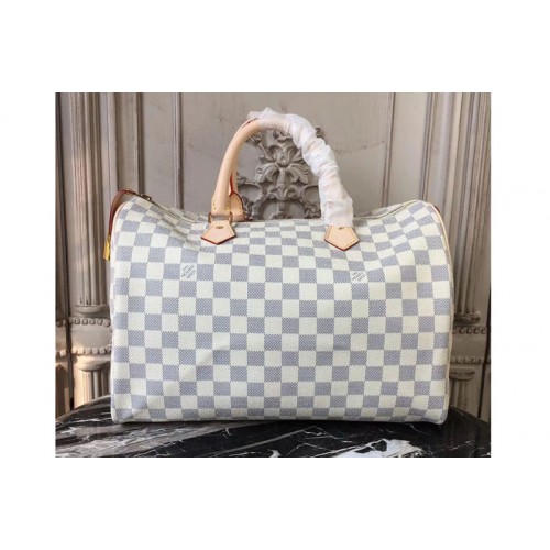 Louis Vuitton N41369 Speedy 35 Bags in Damier Azur Canvas
