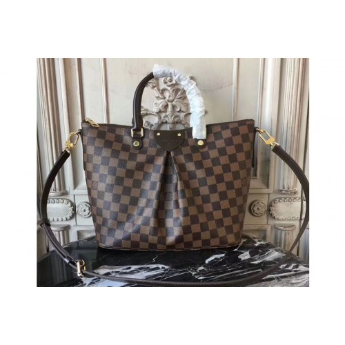 Louis Vuitton N41546 Siena MM Bag in Damier Ebene Canvas