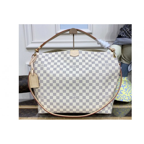 Louis Vuitton N42232 Delightful MM Shoulder Bag in Damier Azur Canvas