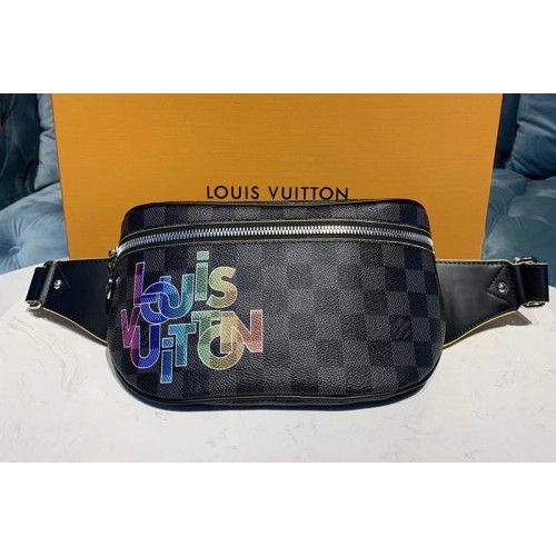 Louis Vuitton N44336 Discovery bumbag Damier Graphite Canvas With Print Louis Vuitton N44336 Discovery bumbag Damier Graphite Canvas With Print