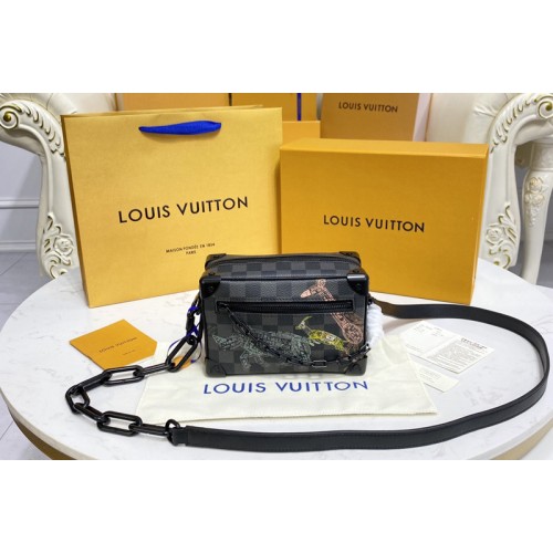 Louis Vuitton N45278 Mini Soft Trunk Bag in Damier Graphite canvas Louis Vuitton N45278 Mini Soft Trunk Bag in Damier Graphite canvas