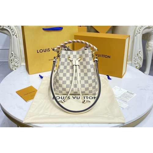 Louis Vuitton N45292 NeoNoe BB bucket bag in Damier Azur coated canvas