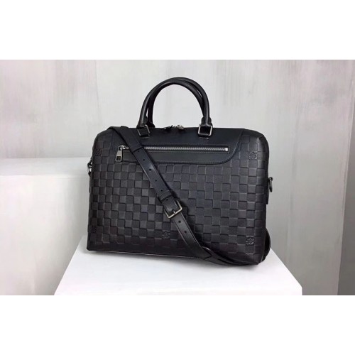 Louis Vuitton N48261 Porte-documents Jour Bag in Damier Infini Leather Louis Vuitton N48261 Porte-documents Jour Bag in Damier Infini Leather