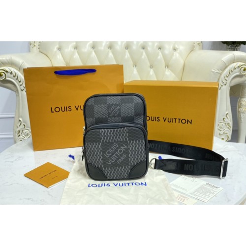 Louis Vuitton N50012 Amazone Slingbag bag in Gray Damier Graphite 3D coated canvas Louis Vuitton N50012 Amazone Slingbag bag in Gray Damier Graphite 3D coated canvas