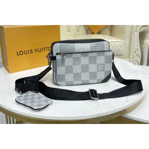 Louis Vuitton N50017 Trio Messenger bag in White Damier Canvas