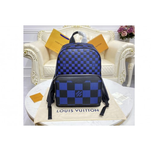 Louis Vuitton N50021 Campus Backpack in Navy blue and black Damier Infini 3D cowhide leather Louis Vuitton N50021 Campus Backpack in Navy blue and black Damier Infini 3D cowhide leather