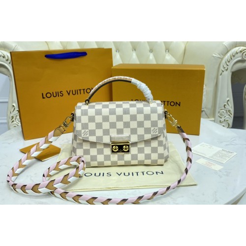 Louis Vuitton N50053 Croisette handbag in Damier Azur coated canvas