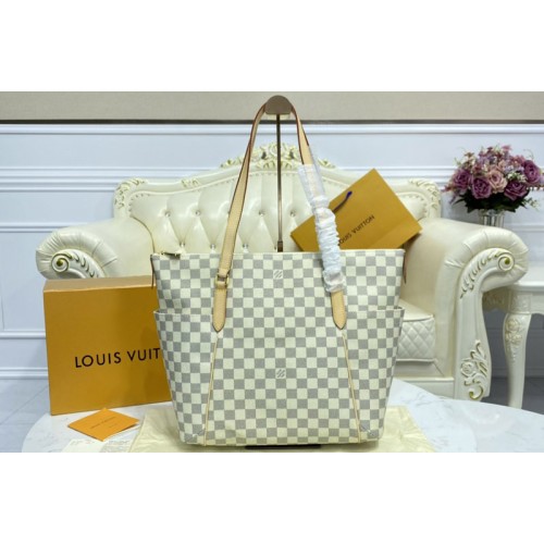 Louis Vuitton N51262 Totally MM Tote Bag in Damier Azur Canvas