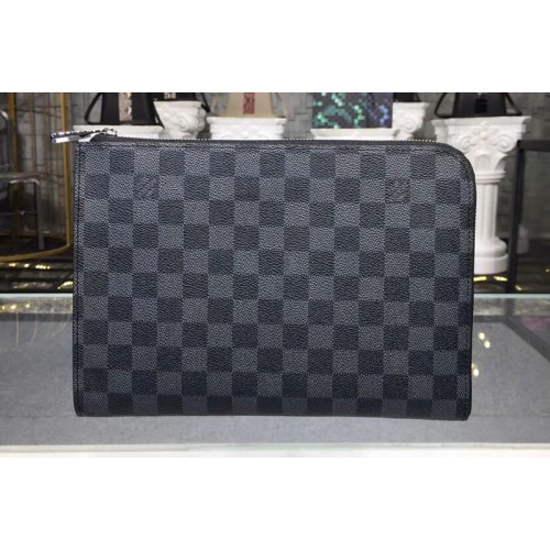 Louis Vuitton N60113 Pochette Jour PM Bag in Damier Graphite Canvas Louis Vuitton N60113 Pochette Jour PM Bag in Damier Graphite Canvas