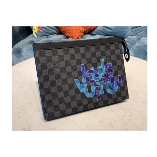 Louis Vuitton N60309 Pochette Voyage MM Bag in Damier Graphite canvas Louis Vuitton N60309 Pochette Voyage MM Bag in Damier Graphite canvas