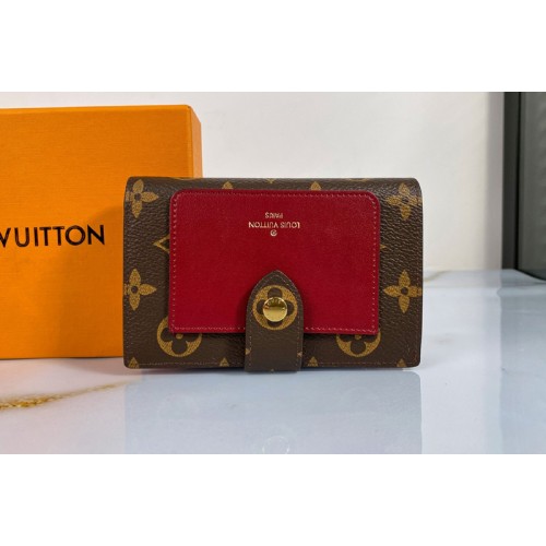 Louis Vuitton M69433 Juliette wallet in Monogram coated canvas With Fuchsia Pink Louis Vuitton M69433 Juliette wallet in Monogram coated canvas With Fuchsia Pink