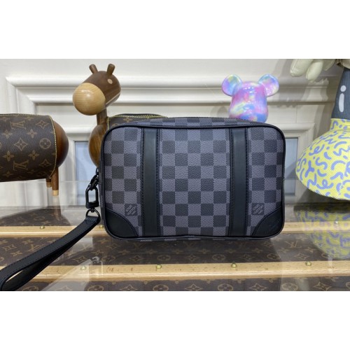 Louis Vuitton N60501 Pochette Kasai Bag in Damier Graphite coated canvas Louis Vuitton N60501 Pochette Kasai Bag in Damier Graphite coated canvas