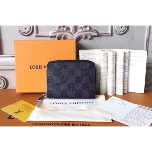 Louis Vuitton N63069 Zippy Coin Purse in Damier Graphite Canvas Louis Vuitton N63069 Zippy Coin Purse in Damier Graphite Canvas