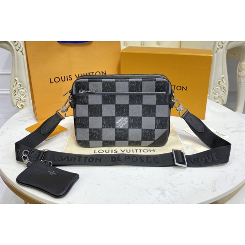 Louis Vuitton N80401 Trio Messenger bag in Graphite Cowhide leather Louis Vuitton N80401 Trio Messenger bag in Graphite Cowhide leather