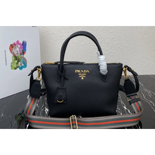 Prada 1BA111 Should Strap Bag in Black Leather Prada 1BA111 Should Strap Bag in Black Leather