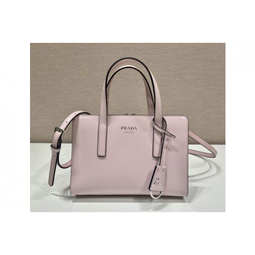 Prada 1BA357 Prada Re-Edition 1995 brushed-leather mini handbag in Pink Leather