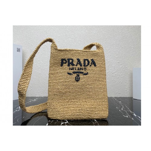 Prada 1BC184 Crochet bag in Natural Straw wicker Prada 1BC184 Crochet bag in Natural Straw wicker