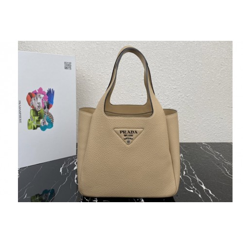 Prada 1BG335 Medium leather tote Bag in Brown Leather Prada 1BG335 Medium leather tote Bag in Brown Leather