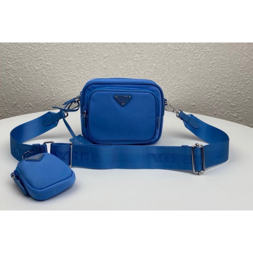 Prada 1BH153 Prada Re-Edition 2005 nylon bag in Blue Nylon