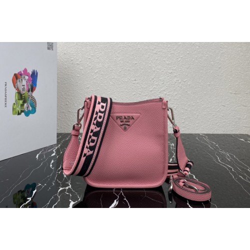 Prada 1BH191 Leather mini shoulder bag in Pink Leather Prada 1BH191 Leather mini shoulder bag in Pink Leather