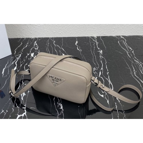 Prada 1BH192 Small leather bag in Beige Leather