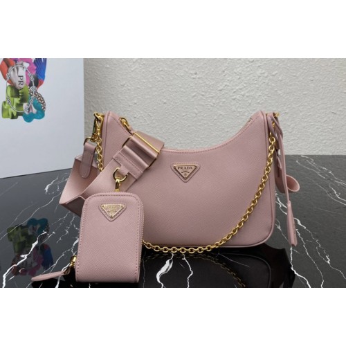 Prada 1BH204 Prada Re-Edition 2005 Saffiano leather bag in Pink Leather