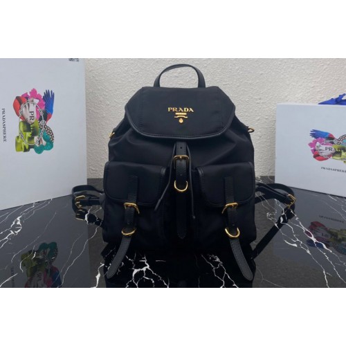 Prada 1BZ677 Small Re-Nylon backpack in Black Nylon