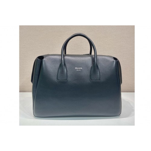 Prada 2VC035 Leather travel bag in Black Leather Prada 2VC035 Leather travel bag in Black Leather