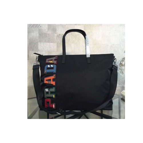 Prada 2VG024 Nylon Tote Bags Black Prada 2VG024 Nylon Tote Bags Black