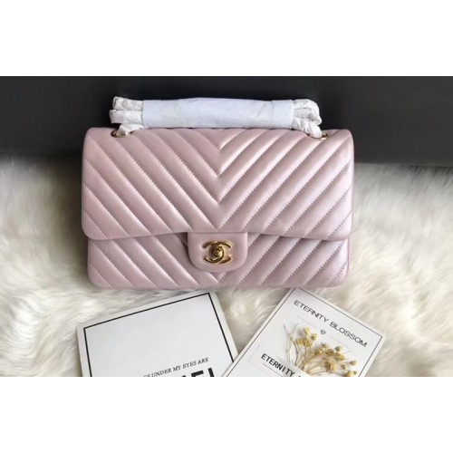 Chanel Flap Bag Original Chevron Sheepskin Leather 1112 Light Pink Gold Chain Chanel Flap Bag Original Chevron Sheepskin Leather 1112 Light Pink Gold Chain