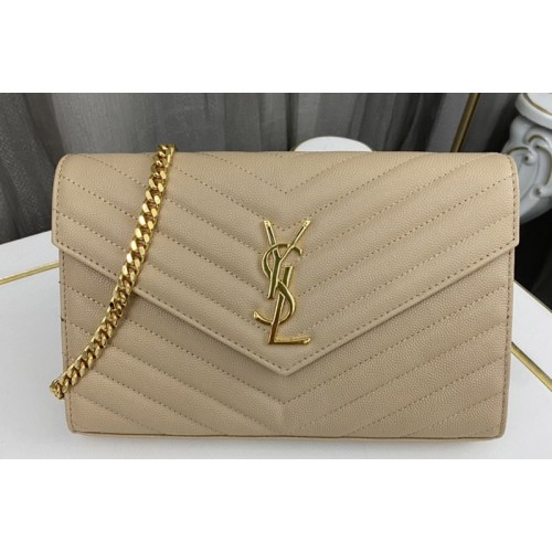 YSL CASSANDRE CHAIN WALLET IN Apricot LAMBSKIN YSL CASSANDRE CHAIN WALLET IN Apricot LAMBSKIN