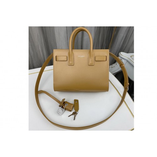 YSL CLASSIC SAC DE JOUR NANO bag IN Caramel Smooth Leather