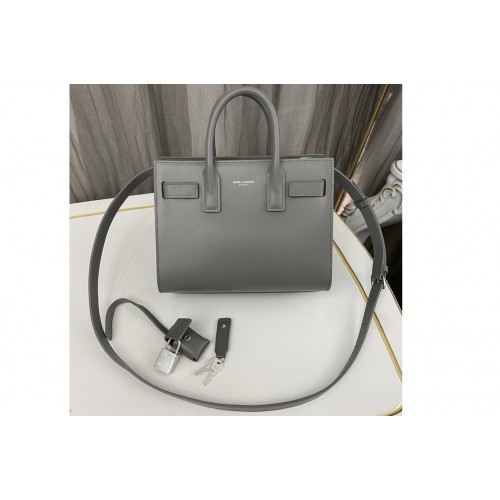 YSL CLASSIC SAC DE JOUR NANO bag IN Grey Smooth Leather YSL CLASSIC SAC DE JOUR NANO bag IN Grey Smooth Leather