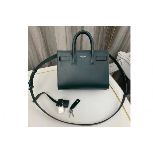 YSL CLASSIC SAC DE JOUR NANO bag IN Green Smooth Leather